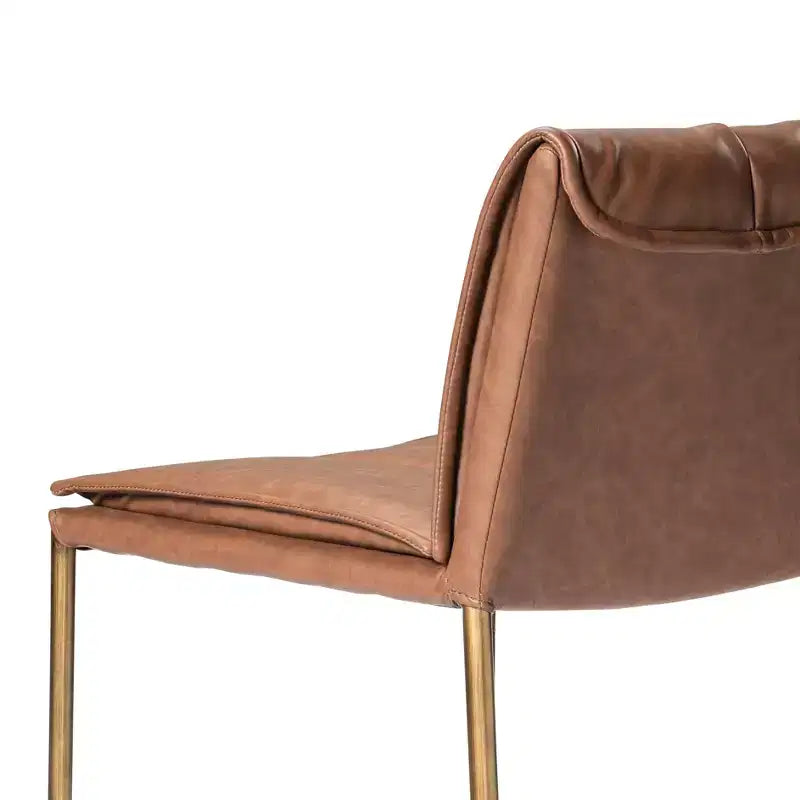 Tabouret de bar en métal Maven Lane Gerard avec siège en similicuir 29 po