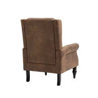 Fauteuils d'appoint Okak pour chambre à coucher, fauteuil moderne à cadre en bois, fauteuil de salon avec pieds en bois robustes pour salon
