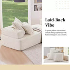 Canapé d'angle modulable en U surdimensionné Whisen - Beige