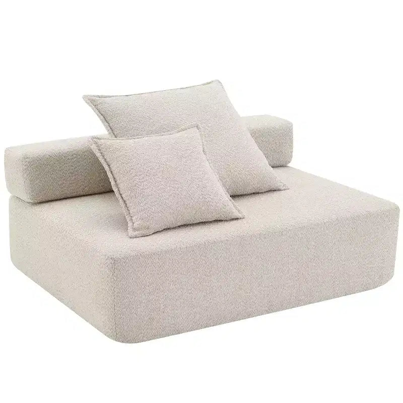 Canapé d'angle modulable en U surdimensionné Whisen - Beige