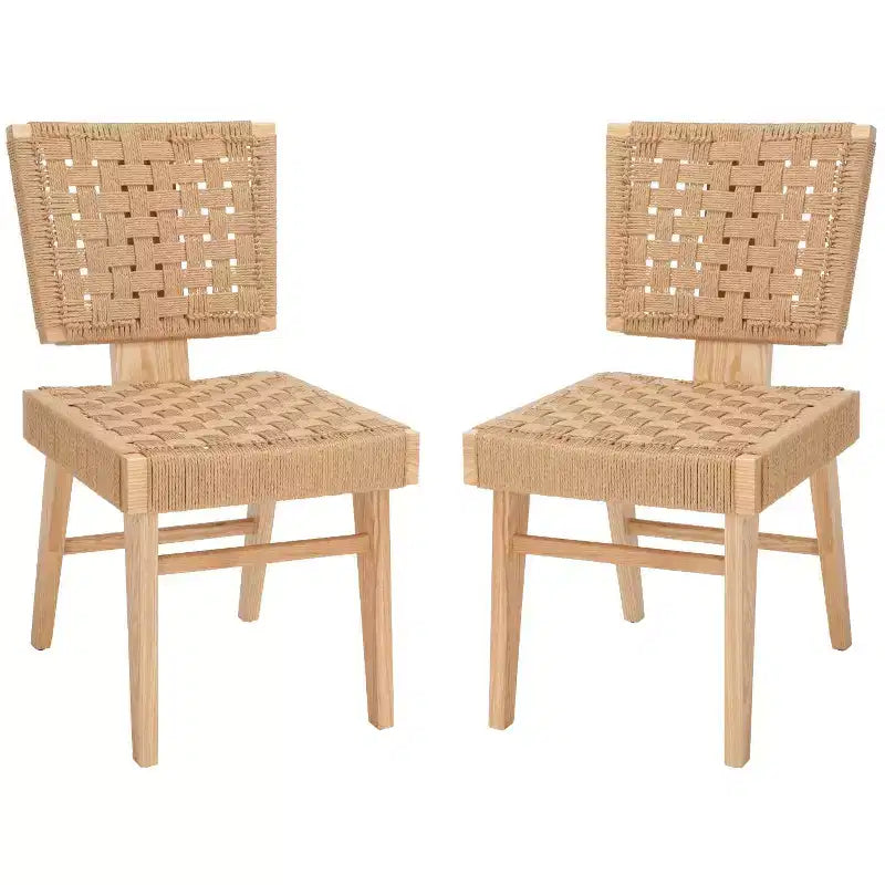Chaise de salle à manger tressée Susanne (lot de 2) - SFV4121 - Safavieh Couture