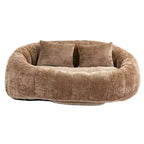 Canapé Pouf Grand Dossier Okak,Pouf Fauteuil de Relaxation 2 Places de 150 cm avec Garnissage en Mousse à Mémoire de Forme,Canapé Confortable pour Salon Chambre