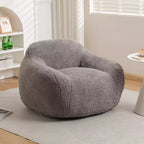 Fauteuil poire Okak Easy Clean avec dossier épais et accoudoirs, fauteuil poire lounge avec tissu résistant à l'eau, canapé de sol pour salon et chambre