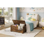 Pouf de rangement avec pieds irréguliers (MDF)