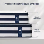 Resspry Matelas hybride à ressorts et mousse à mémoire de forme Gel de 30 cm, essai à domicile de 120 nuits, collection Apex