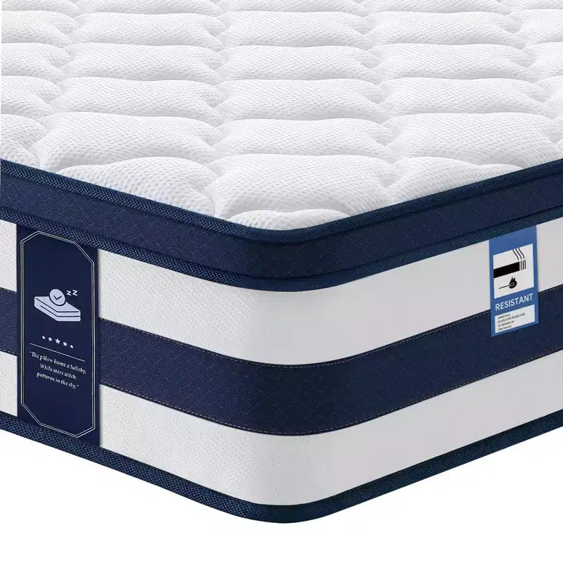 Resspry Matelas hybride à ressorts et mousse à mémoire de forme Gel de 30 cm, essai à domicile de 120 nuits, collection Apex