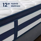 Resspry Matelas hybride à ressorts et mousse à mémoire de forme Gel de 30 cm, essai à domicile de 120 nuits, collection Apex