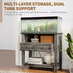 Meuble d'aquarium robuste de 300 kg (75-110 litres) | Station de charge, tiroir et espace de rangement ouvert pour terrariums de reptiles/tortues