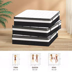 Matelas King 14 pouces en boîte, lit hybride en mousse à mémoire de forme, fermeté moyenne, tissu rafraîchissant et respirant, isolation des mouvements, soulagement de la pression zonale