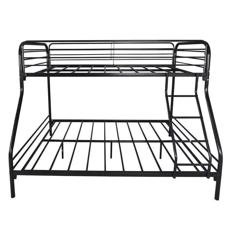 MAYEERTY Lit Superposé en Métal Robuste Double sur Lit Double avec Barrière de Sécurité Renforcée et Échelle Inclinée pour Chambre d'Enfant