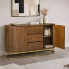 Buffet moderne avec tiroirs, portes à ouverture par pression et rangement Teamson Home Seneca