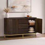 Buffet moderne avec tiroirs, portes à ouverture par pression et rangement Teamson Home Seneca