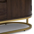 Buffet moderne avec tiroirs, portes à ouverture par pression et rangement Teamson Home Seneca