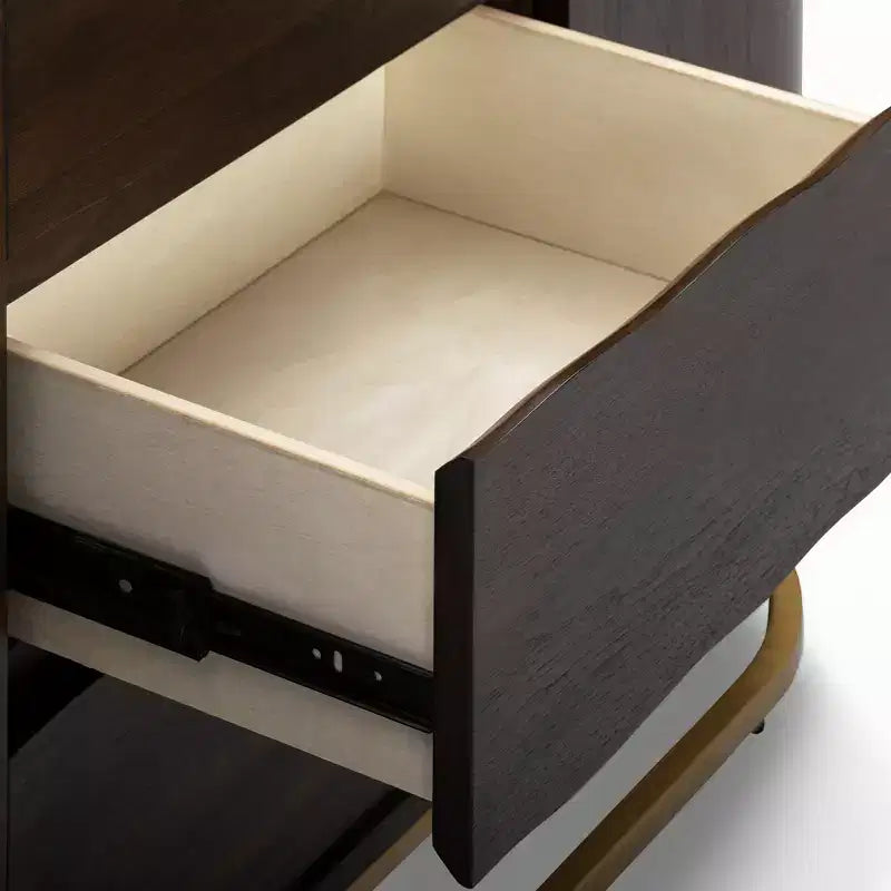 Buffet moderne avec tiroirs, portes à ouverture par pression et rangement Teamson Home Seneca