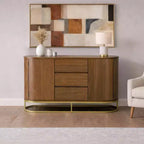 Buffet moderne avec tiroirs, portes à ouverture par pression et rangement Teamson Home Seneca