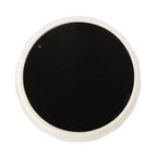 TUYOHW Pouf moderne avec plateau en verre, table basse ronde en velours touffeté avec capitonnage en losange, tabouret pour salon, chambre à coucher