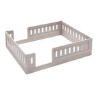 Lit de sol pleine grandeur avec barrière, lit Montessori en bois avec balustrades de sécurité pour garçons et filles