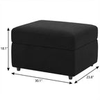30 poufs de rangement en velours