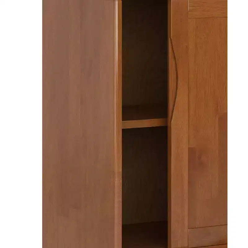 Meuble de rangement moyen Pearson en bois massif, 122 cm de large, style Mid-Century Modern