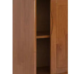 Meuble de rangement moyen Pearson en bois massif, 122 cm de large, style Mid-Century Modern