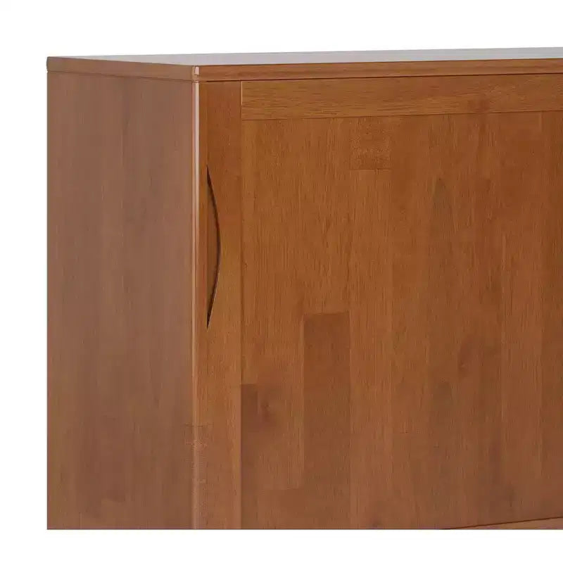 Meuble de rangement moyen Pearson en bois massif, 122 cm de large, style Mid-Century Modern