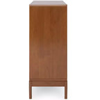 Meuble de rangement moyen Pearson en bois massif, 122 cm de large, style Mid-Century Modern