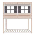 Lit superposé cabane Child Craft pour enfants, lit superposé Montessori bas en bois, échelle d'accès facile à la couchette supérieure