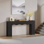 Lantine - Console de ferme de 160 cm, table de canapé en bois avec rangement, meuble d'entrée étroit et long pour couloir et salon