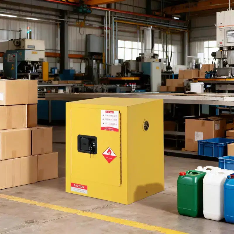 Armoire de sécurité jaune Acekool de 15 litres pour produits inflammables