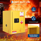 Armoire de sécurité jaune Acekool de 15 litres pour produits inflammables