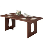 Table à manger, bureau d'ordinateur, bureau moderne, poste de travail en bois, plateau épaissi et base robuste, convient aux cuisines, bureaux et maisons