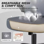 Chaise de Bureau Ergonomique KERDOM, Soutien Lombaire Réglable, Tissu en Maille Respirant, Durable et Fiable