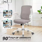 Chaise de Bureau Ergonomique KERDOM, Soutien Lombaire Réglable, Tissu en Maille Respirant, Durable et Fiable