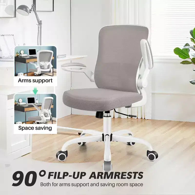 Chaise de Bureau Ergonomique KERDOM, Soutien Lombaire Réglable, Tissu en Maille Respirant, Durable et Fiable