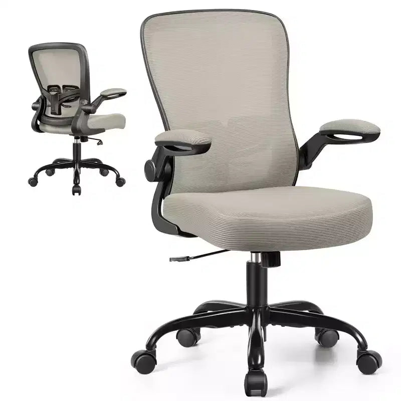 Chaise de Bureau Ergonomique KERDOM, Soutien Lombaire Réglable, Tissu en Maille Respirant, Durable et Fiable