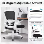 Chaise de Bureau Ergonomique KERDOM, Soutien Lombaire Réglable, Tissu en Maille Respirant, Durable et Fiable