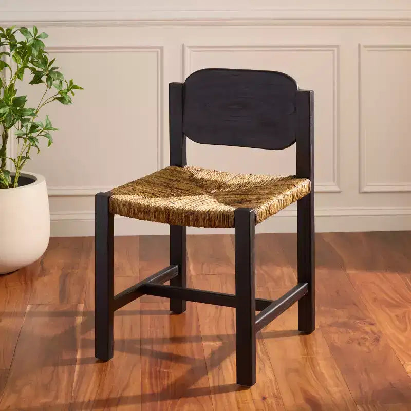 Chaise de salle à manger Aristedes - DCH1212 - Banane Naturelle/Noire - Safavieh