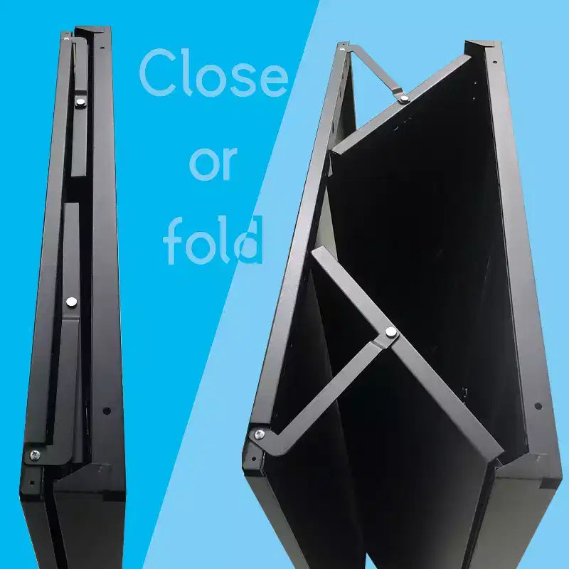 VIYET 41.97H Armoire de rangement métallique pliante, classeur avec portes verrouillables et étagère réglable, noir
