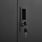 Classeur de rangement VIYET 36H, armoire en acier avec serrures de porte et 2 étagères réglables, utilisation multi-scènes