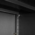 Classeur de rangement VIYET 36H, armoire en acier avec serrures de porte et 2 étagères réglables, utilisation multi-scènes