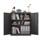 Classeur de rangement VIYET 36H, armoire en acier avec serrures de porte et 2 étagères réglables, utilisation multi-scènes
