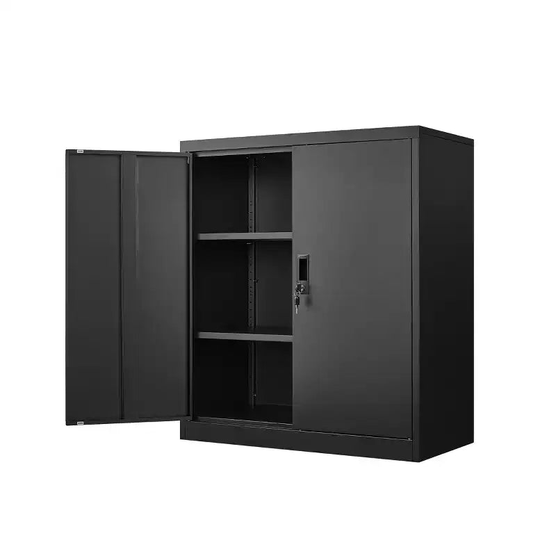 Classeur de rangement VIYET 36H, armoire en acier avec serrures de porte et 2 étagères réglables, utilisation multi-scènes