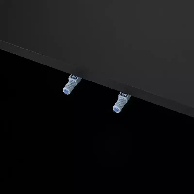 VIYET 69.6Meuble TV Rétro en Bois pour TV jusqu'à 75 pouces, Console Multimédia Rustique avec Portes Ondulées et Gestion des Câbles, Noir