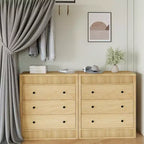 Table de chevet GustoWave à 3 tiroirs cannelés, commode de rangement moderne de 80 cm de large pour chambre à coucher, couloir et chambre d'enfant