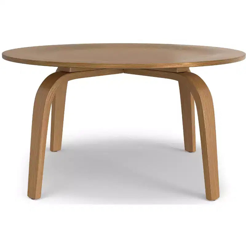 Table basse ronde contemporaine Willie de 34 po de largeur