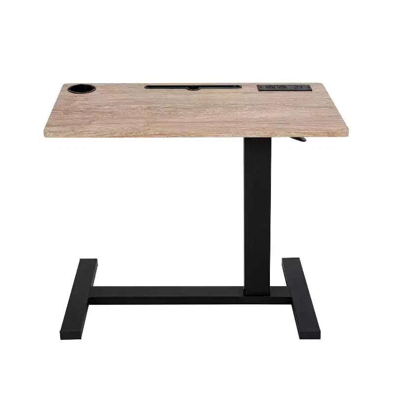 Home Imports Emporium Table de lit réglable avec roulettes, support robuste pour ordinateur portable avec chargement USB et Type-C, porte-gobelet