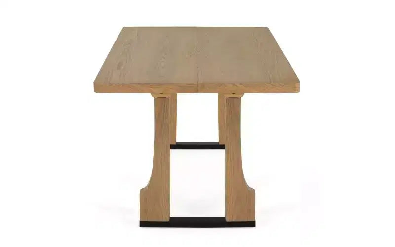 TUYOHW 63 Table de salle à manger rectangulaire pour 6-8 personnes, table de cuisine de style campagnard avec cadre en bois massif pour salon, résistante aux rayures et à l'eau