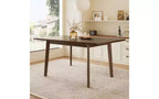 TUYOHW 60 Table de cuisine rectangulaire pour 4, table à manger minimaliste avec cadre en bois massif, table polyvalente pour salle à manger, salon, capacité de 204 kg