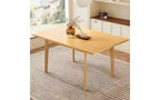 TUYOHW 60 Table de cuisine rectangulaire pour 4, table à manger minimaliste avec cadre en bois massif, table polyvalente pour salle à manger, salon, capacité de 204 kg