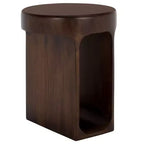 Table d'appoint ronde Lobone - ACC3265 - Marron foncé - Safavieh